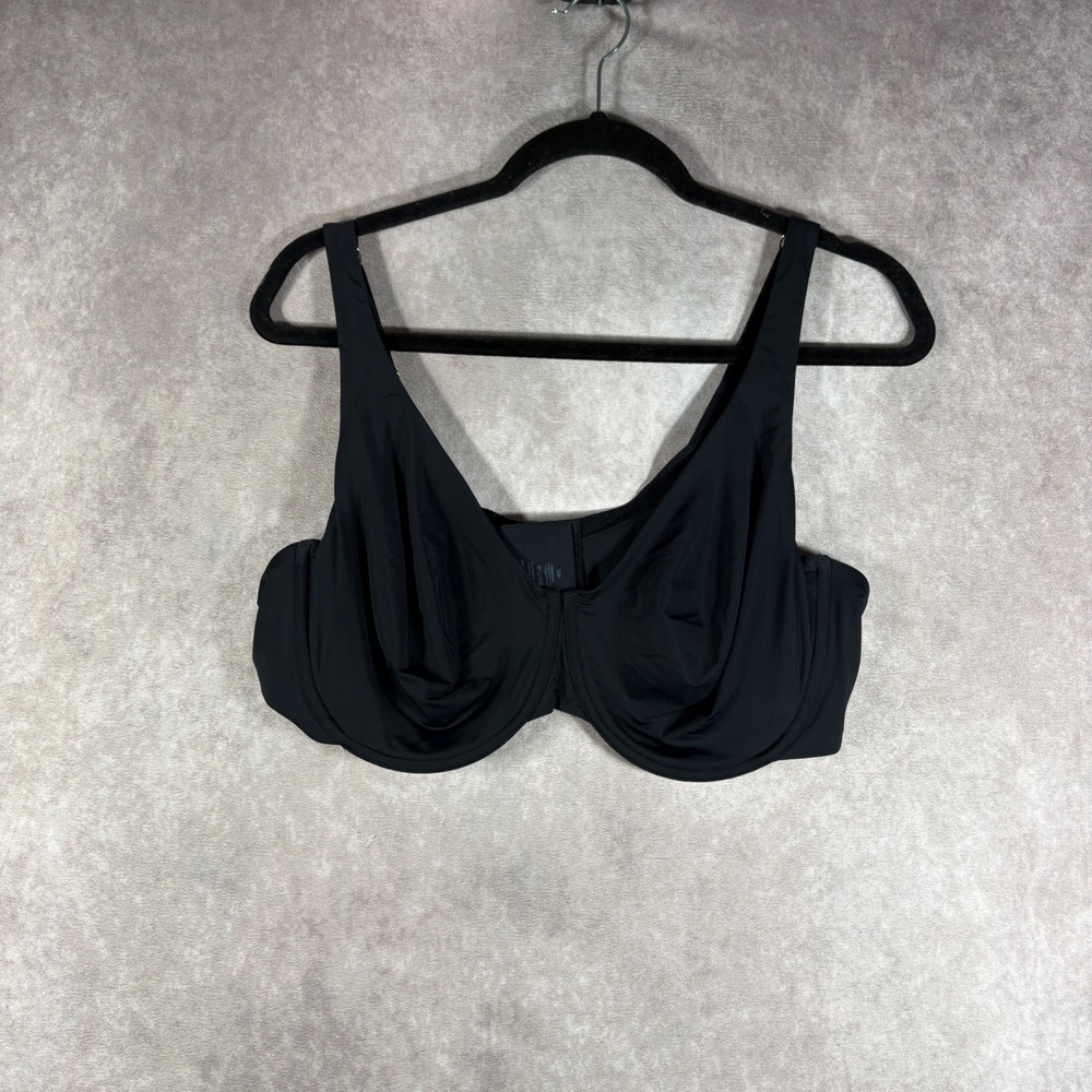 ThirdLove Bra Women 40E Black Microfiber Underwire Full Coverage Classic